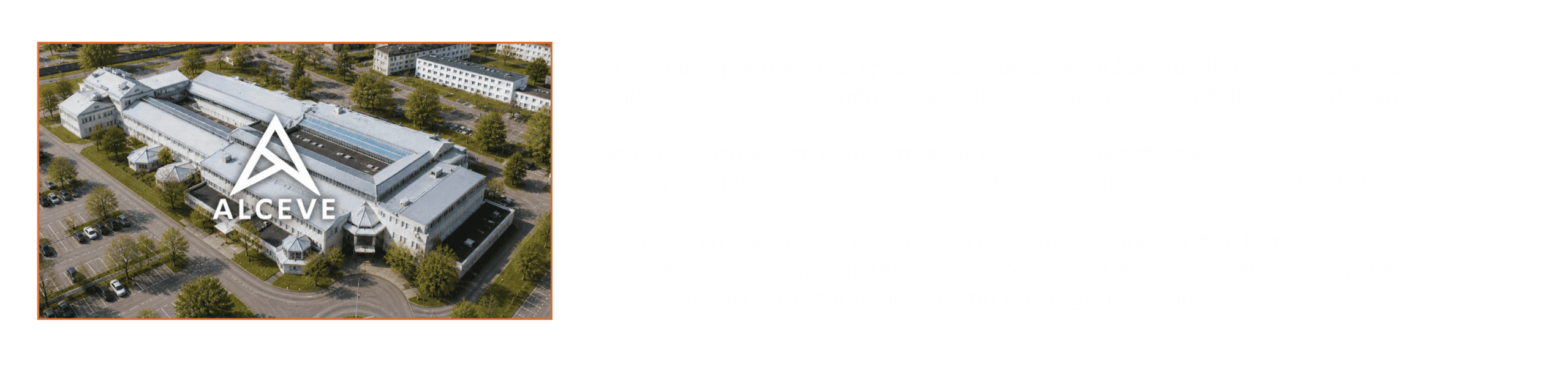 vallbyinstitutet uppfördes 1966 av asea och användes som utbildnings och kursgård. vid bo 90 byggdes det om till ett multifunktionellt komplex med utbildning, forskning, kontor och hotell. 1(2)